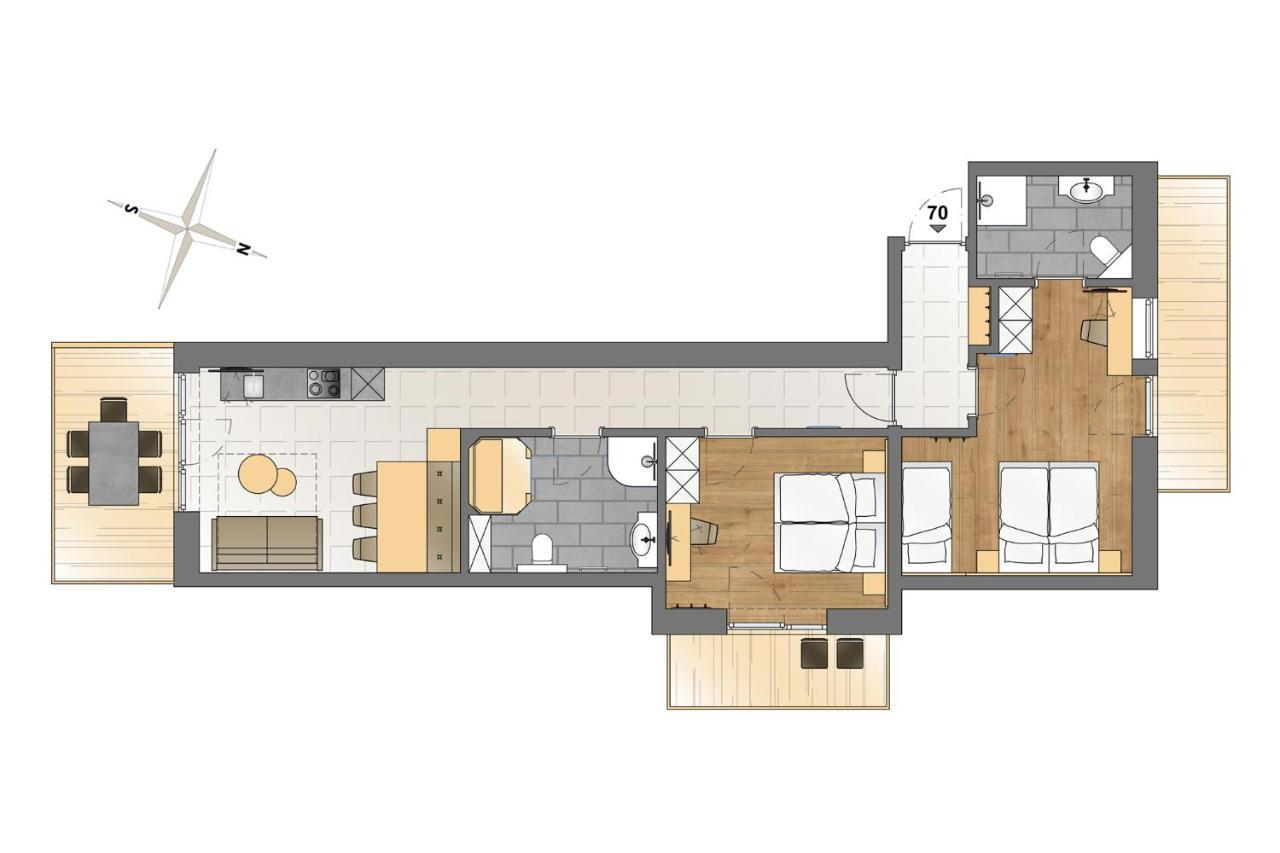 Apart-Hotel Alpinsonnenresidenz Fiss Exteriör bild